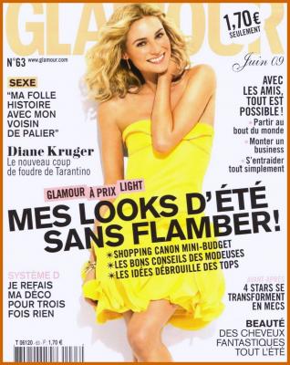 Diane Kruger Does Glamour Magazine France
